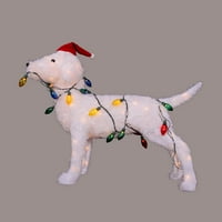 28,5 3-D stojeći dekorativni pas osvijetljen božićni ukras na otvorenom