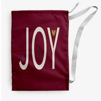 Jednostavno Daisy Joy ispunjena sezona Crvena novost božićna poklon torba za pranje rublja