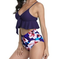 Mikilon Fashionista Lady seksi bikini bez backless -a Set Two SwimSoit Women Cothing Coupsing Coupsing Suits Tankini