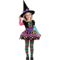 Rainbow Witch Child Halloween kostim