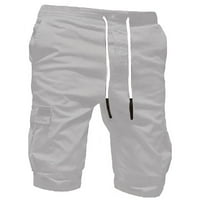 Sinimoko Sport Sport Pure Color Bandove casual labave trenirke kratke hlače hlače