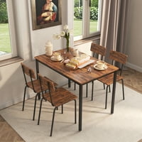 Set za trčanje, moderni blagovaonski set, kućni blagovaonski stol i stolice set za 4, kuhinjski stol za doručak