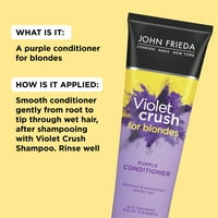 John Frieda Violet-Crush Zaštita boje Purple Condiener s ljubičastim pigmentima, 10. FL OZ