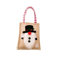 Smrinog božićni ukras burlap poklon vrećica crtana torba za kontejnere za bombone