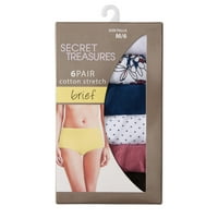 Tajno blaga ženski pamučni rastezljivi bikini kratki, 6 paketa