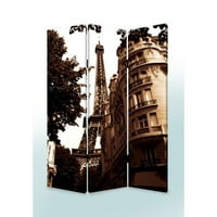 Kućna rasvjeta kućna dekorativna višebojna drvena platna Paris screen
