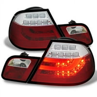 Pogodno za coupe 00 - inčni 3-inčni 2-inčni s crvenom prozirnom LED trakom u obliku cijevi LED stražnja svjetla