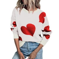 Zimske jesenske veste za žene, ženske Ležerne jednostavne jesenske pulovere s kontrastnim uzorkom ljubav