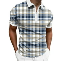 Ulična odjeća Muška ležerna polo majica Muška proljetno-ljetna modna majica s patentnim zatvaračem s kratkim rukavima