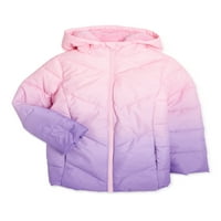 Swiss Tech Girls Winter Puffer jakna s haubom, veličine 4- & Plus