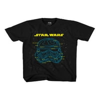Grafička majica s kratkim rukavima Star Wars Boys Map, veličine 4-18