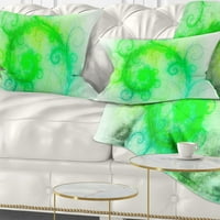 Dizajnerski prekrasan svijetlozeleni jastuk s apstraktnim uzorkom-16.16
