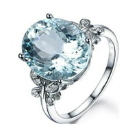 novi dizajn nakita s plavim dijamantima poklon za godišnjicu vjenčani prsten zaručnički prstenovi za vjenčanje