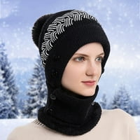 Ženska zimska pokrivala za glavu za jahanje na otvorenom skijaška Kapa protiv hladnoće topla naprsnik maska za