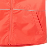 Wonder Nation Girls Full Zip s kapuljačom s kišnim jaknama, veličinama 4- & Plus