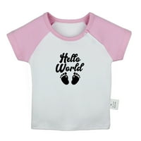Zdravo svijet smiješna majica za bebu, majice za novorođene bebe, dojenčad, dječja grafička odjeća
