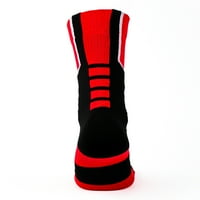 Crvene sportske čarape-Donegal-zaljev - Uniseks-Jedna veličina - Posada