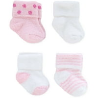 Mekane čarape s manžetnom od ženila za novorođenu djevojčicu, pakiranje