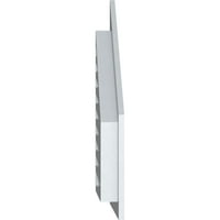Ekena Millwork 36 W 34 H HOLL vrhunac gornjeg lijevog tona: Funkcionalan, PVC Gable Bent W 1 4 Flat Trim okvir
