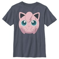 Dječački Pokemon Slatka Jigglypuff Graphic Tee Navy Blue Heather Medium