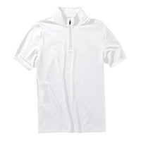 Gubotare Polo majica Muška polo košulja kratka rukava Brzo suho fit ljetne majice vrhovi, bijeli 3xl