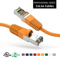 20ft cat5e zaštićena ethernet mreža za pokretanje kabela narančasta, pakiranje