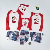 Roditelj-dijete topli božićni set tiskana kućna odjeća pidžama dvodijelna mama set božićna pidžama za obiteljsku