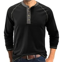 Muške modne polo majice dugih rukava opremljene golf polo majice osnovna ležerna odjeća poslovni vrhovi majice
