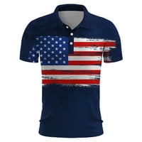 Muške košulje Muška majica za golf ležerna sportska majica s izrezom u obliku slova U i rebrastim ovratnikom kratkih