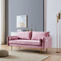 Kauč Srednjeg stoljeća od 70, moderni kauč za dnevni boravak, spavaću sobu, mali prostor, ružičasta