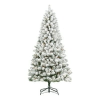 6,5 stopa visoko predosvijetljeno božićno drvce od Frisco bora, zeleno, 6,5 Stopa, prozirno