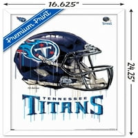 Zidni plakat Tennessee Titans - kaciga za kapanje, 14.725 22.375