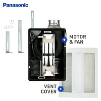 Kombinirani grijač ventilatora s pozadinskim osvjetljenjem, ventilator za ventilaciju, tihi