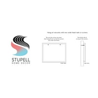 Stupell Industries Viseći sadnice House biljka casual cvjetajući listovi Slikanje crne uokvirene umjetničke print