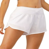 Luxplum Ladies joga kratke hlače s džepovima Sport Sport Kratke hlače visoki struk dna teretane Mini hlače Fitness