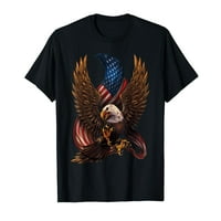 Patriotski Američki dizajn s majicom s orlom i zastavom