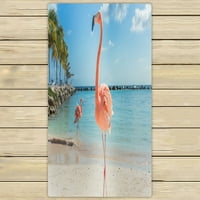 Ručnici tri flaminga na plaži Ručnik za kupanje na plaži za bazen _ putni Spa Ručnik za ruke