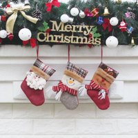 Božićna čarapa Poklon vrećica za dom i vrt pribor za blagdanske zabave čarape poklon držači privjesak za ukrašavanje