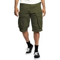 Rasprodaja Muške kratke hlače ljetne teretne kratke hlače labave Ležerne Muške teretne kratke hlače s više džepova