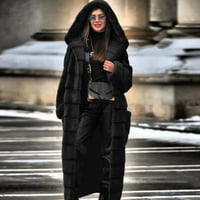 Fanxing plus size anorak ženski dugački kaputić parka kaputa zima topli kaput fau krzna ovratnik quulited jakna