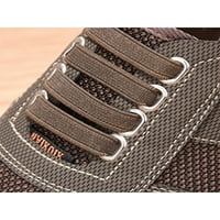 Welloum muški stanovi čipka up hodajuća cipela za prozračne tkanine tenisice casual cipele vanjska udobna mreža