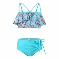 SDJMA dojenčad djevojčica bikini kupaći kostim cvjetni tiskani kupaći kostim za kupaće kostim za kostim za ljetni