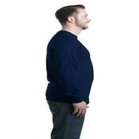 Muška majica s dugim rukavima s dugim rukavima s dugim rukavima u Velikoj tamnoplavoj boji