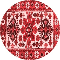 Tradicionalni perzijski tepisi za sobe okruglog presjeka crvene boje, 3' Okrugli