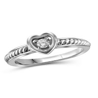 Dijamantni prstenovi za žene-karatni bijeli dijamantni nakit-prstenovi od sterling srebra za žene - prsten za