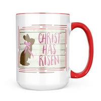 Neonblond Krist je uskrsnuo rustikalni poklon za čokoladne zečice za ljubitelje čaja za kavu
