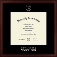 Okvir za diplomu Sveučilišta u Novom Orleansu, veličina dokumenta 118,5
