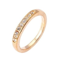 Pokloni za Majčin dan Kukusong Modni prstenovi s malim dijamantima i slomljenim dijamantima u jednom krugu za