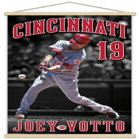 Cincinnati Reds - Joey Votto Wall Poster s drvenim magnetskim okvirom, 22.375 34