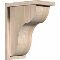 1 2 W 12 D 16 H Carmel Smooth Corbel W Povratna ploča, Douglas FIR